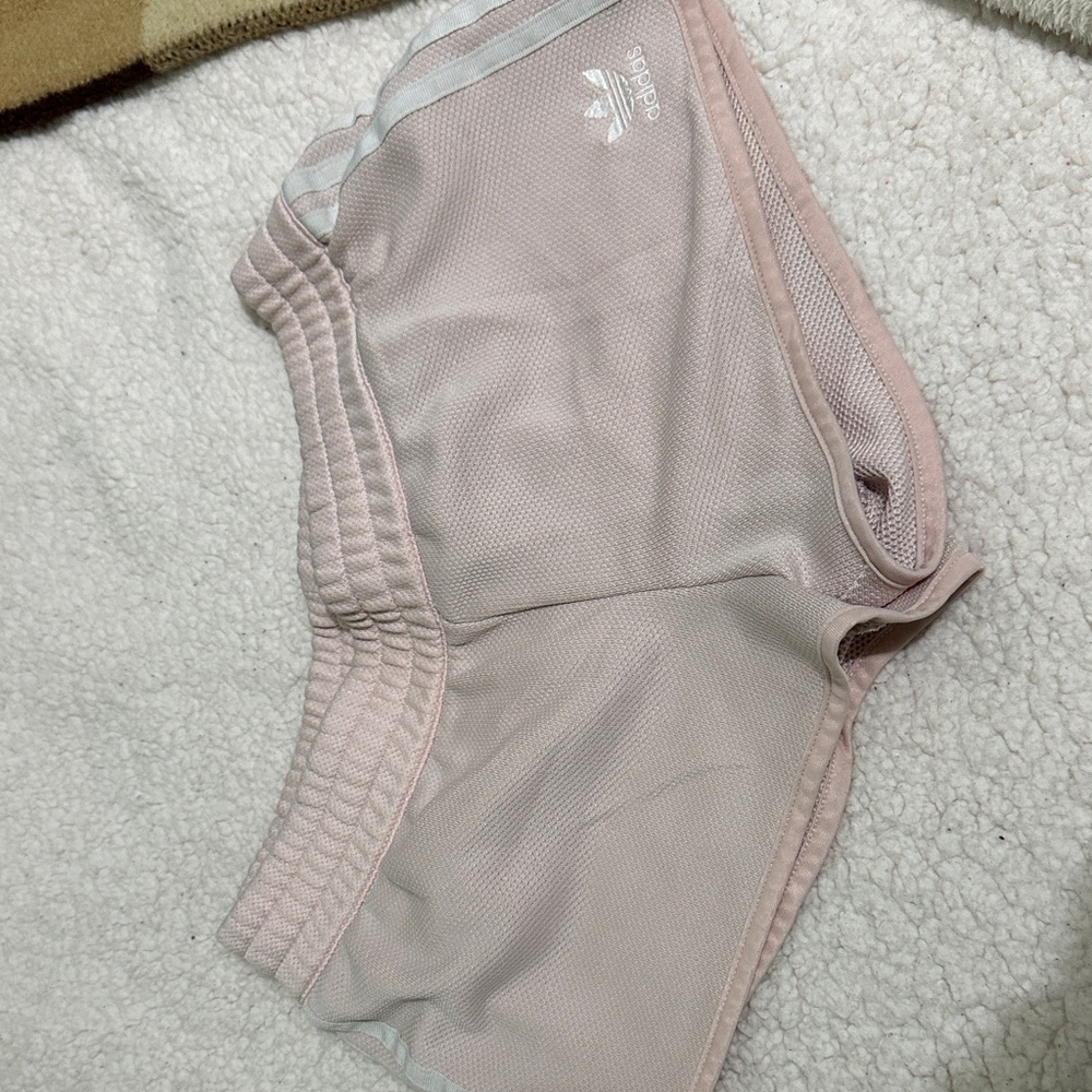 Adidas Women's Light Pink Athletic Shorts